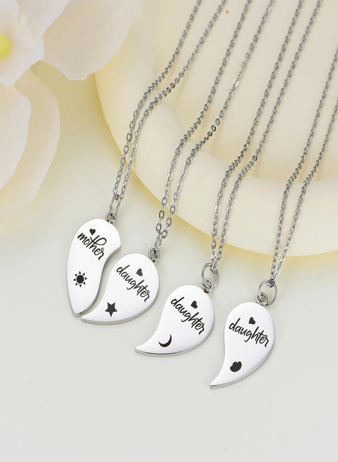 Yonhon Mother Daughter Necklace Set for 4, Mom Daughter Matching Necklace for 4 - Image 5